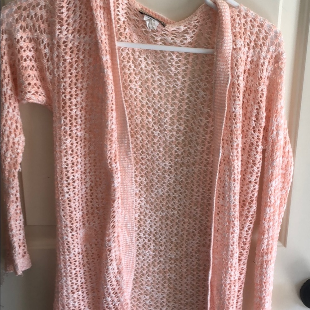 Pink cardigan